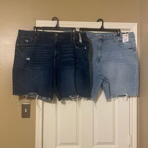 Bundle of Terra and Sky Women Plus Jean Shorts Size: 26W